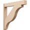 Ekena Millwork 8-in W x 48-in D x 48-in H Funston Block Rough Cedar Woodgrain TimberThane Outlooker, Primed Tan OUTUR080X48X48FST44RCPR - alternate 1